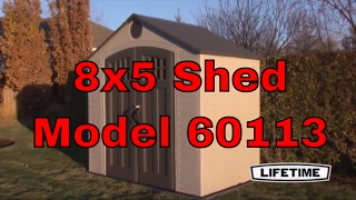 Lifetime Storage Shed 60113 8x5 With Window and Skylight [upl. by Ahsenom399]