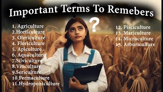 Here are important terms to remember for agriculture students [upl. by Ivy268]