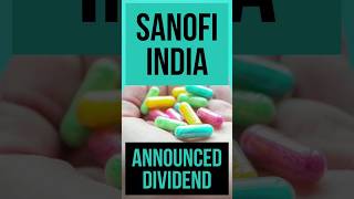 Sanofi India Share Latest News  Sanofi India Dividend News sharemarket stockmarket sanofi news [upl. by Leaper]