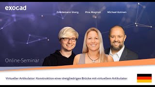 exocad DentalCAD 2020 WEBINAR  Virtueller Artikulator DE [upl. by Graves]