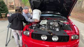 Stewart EMP intercooler pump on Mustang with 1” lines [upl. by Ahsiened]