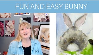 Watercolor Easter Bunny Made Simple [upl. by Emirac]