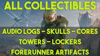 Halo Infinite  All Collectible Locations Audio Logs Skulls Cores Lockers Artifacts Towers [upl. by Thissa]