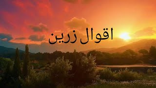 Aqwal E Zareen  Urdu Islamic Quotes  True Lines Poetry  Maheer Khan [upl. by Eberhart]