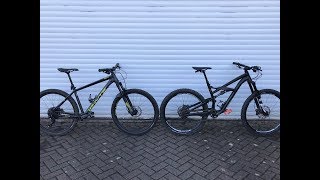 HARDCORE HARDTAIL Vs FULL SUSPENSION Mountain Bike  What is faster for MTB trail riding [upl. by Lucinda863]