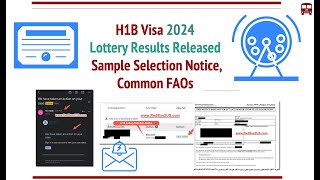 H1B 2024 Lottery Results are out Sample Selection Notice FAQs [upl. by Alikahs135]