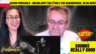 Dawid Podsiadlo  Nieznajomy na żywo z PGE Narodowego 28092019 🇩🇰NielsensTv REACTION [upl. by Avot]