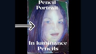 How to make a Beautiful portrait drawing with caran dache luminance coloured pencils [upl. by Ennirac]