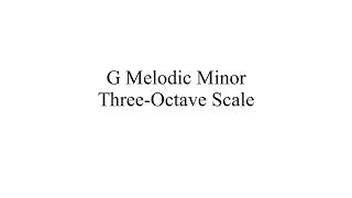 G Melodic MinorThree Octave ScaleRCM 6 Violin [upl. by Wash]