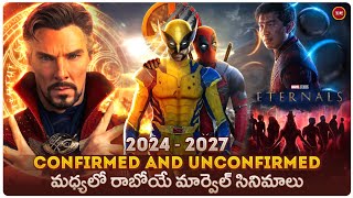 Confirmed and Unconfirmed Marvel movies amp shows from 2024 to 2027  sir Telugu [upl. by Eanram]