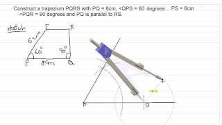 Constructing a trapezium [upl. by Assirec]