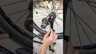 How to make electric bike using self motor  viralvideo selfmotor electric cycle [upl. by Lonni]