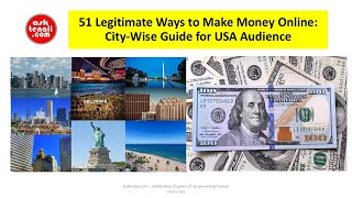 51 Legitimate Ways to Make Money Online CityWise Guide for USA Audience [upl. by Hniht195]