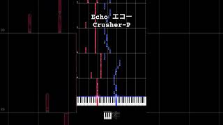 Echoエコー CrusherP Piano Tutorial 34 piano vocaloid [upl. by Leckie]