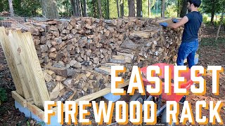 Easiest Firewood Rack [upl. by Dlorad]