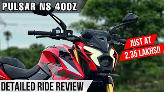 Pulsar NS400Z Ride Review  Great Performance🔥 [upl. by Kcirre952]