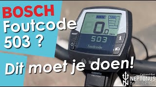 Zelf Errorcode 503 oplossen op je eBike [upl. by Bodrogi524]