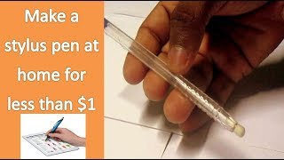 How to Make a Stylus Pen Touchpad Pen at Home for Less Than 1  For your iPadPhone [upl. by Sirdna740]