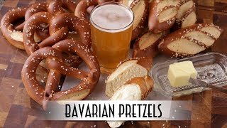 Bavarian Pretzels  Laugenbrezel amp Laugenstangen [upl. by Yaresed649]