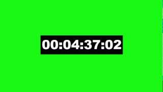 timecode 5 min animation  green screen effect [upl. by Jone]