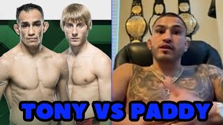 Anthony Pettis on Tony Ferguson vs Paddy Pimblett  UFC 296 [upl. by Nirb]