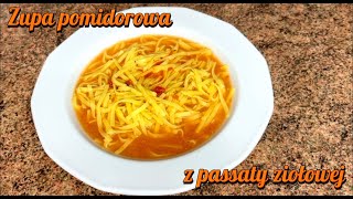 ZUPA POMIDOROWA Z PASSATY 😋– najprostszy przepis na pomidorówkę [upl. by Dickie]