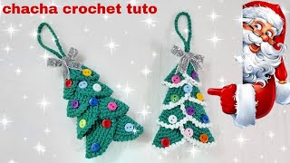 Tuto décoration de Noël  un sapin au crochet [upl. by Aiket]