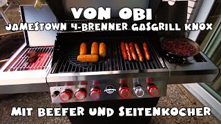 OBI Jamestown 4Brenner Gasgrill Knox [upl. by Eiryt]