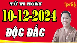 Tử Vi Hàng Ngày 10122024 Con Giáp PHÁT TÀI RỰC RỠ Số Đỏ Như Son Tiền Vàng Chật Két [upl. by Adnole50]