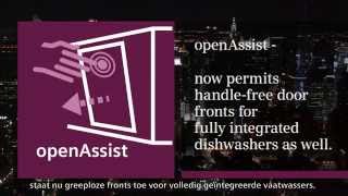 Video Siemens vaatwasser met OpenAssist deursysteem  De Schouw Witgoed [upl. by Aymer]