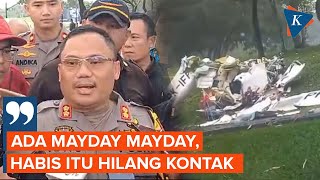 Ada Kode “Mayday” Sebelum Pesawat Latih Jatuh di BSD [upl. by Larrabee]