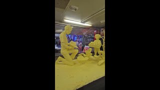 Butter sculpture at York State Fair [upl. by Parnell726]