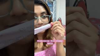 Day 1  of trying Tretinoin Cream for clear skin tretinoincream retinoids shorts dermatology [upl. by Ivad]