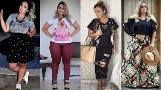 Outfits Casuales para Gorditas Combinaciones Súper Fáciles  Moda Plus Size [upl. by Rania]