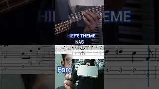 Thiefs Theme by NAS amp Forgot About Dre Bass Tabs Bass for Beginners basstabs basscover [upl. by Bodi]