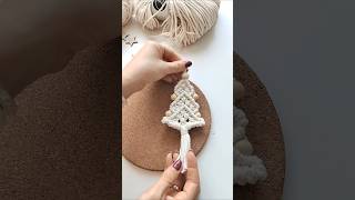 Makramé karácsonyfa dekoráció készítés  macrame xmas decor macrametutorial [upl. by Westhead382]