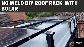 DIY Roof Rack  Lightweight No Weld amp 960W Solar Panels [upl. by Asher]