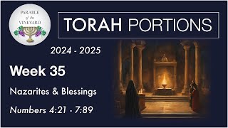 Torah Portion Week 35  Numbers 421  789  Nazarites amp Priestly Blessing  2024  2025 [upl. by Enram970]