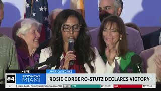 Rosie CorderoStutzs victory speech for MiamiDade supporters [upl. by Nylhtiak240]