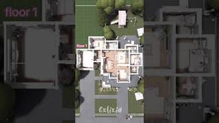 bloxburg house layout 4 bedroom 4 bathroom shorts bloxburg bloxburgbuild roblox bloxburghouse [upl. by Cuthbert]