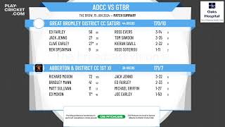 Abberton amp District CC 1st XI v Great Bromley District CC Saturday 1st XI [upl. by Ignazio601]