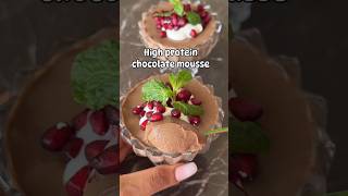 High protein chocolate mousse so easy so good♥️ healthychocolatemousse nutritionistapproved [upl. by Demah]