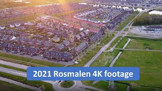 2021 Rosmalen 4K Drone Stock Footage  Noord Brabant [upl. by Damarra]