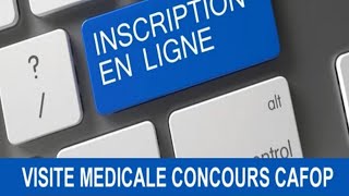 Concours DEntrée Au CAFOP IA 2022  Inscription Et Prise De RendezVous Pour La Visite Médicale [upl. by Annauj743]