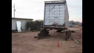 Turning a semitrailer into a storage unit [upl. by Shotton]