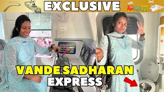 New Vande sadharan Express sleeper Interiors amp Exteriors icf  Orange Colure Emergency talk back [upl. by Silevi]