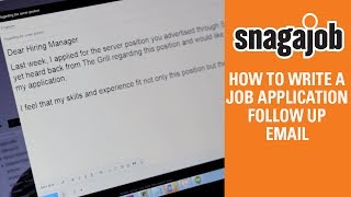 Job Interview Tips Part 12 How To Write A Job Application Follow Up Email [upl. by Chrisman]