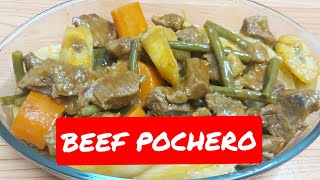 HOW TO COOK BEEF POCHERO  EASY RECIPE [upl. by Aielam]