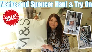 MARKS amp SPENCER SALE CLOTHING HAUL amp TRY ON PLUS SIZE OVER 50S  CURVY SIZE 18 [upl. by Milissent]