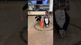 Stealing pretzels from vegas street performer😳🥨🏃‍♂️💨 explore shorts foryou [upl. by Arikehs240]